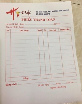 In Hóa Đơn - Phiếu Thu/Chi